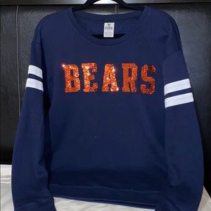 victoria Secret chicago bears crew neck sweater
